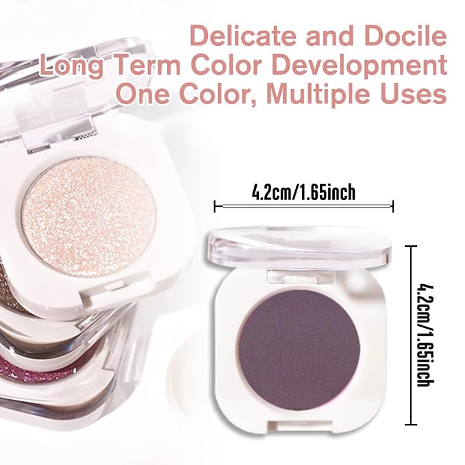 Eggplant Purple Single Matte Eyeshadow Makeup, Neutral Powde Eye Shadow - Image 5