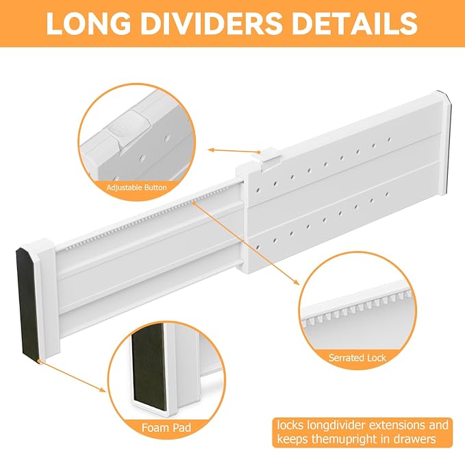REBECAT 10 Pack Drawer Dividers - Image 6