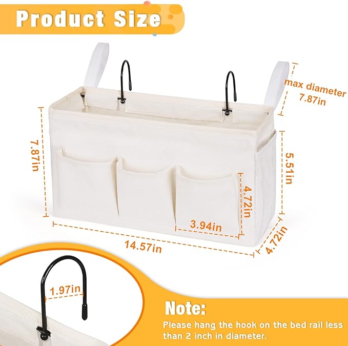 Bedside Caddy Storage Organizer - Image 3