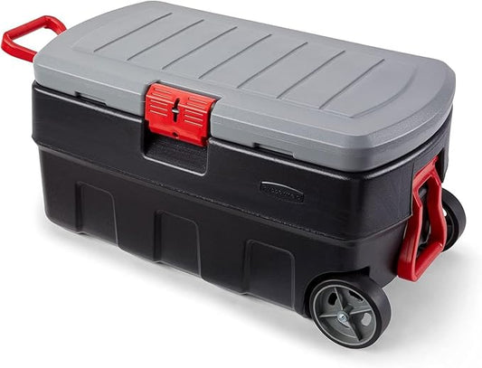 Rubbermaid ActionPacker 35 Gallon, Made in USA, Lockable Plastic Storage Bin by Rubbermaid