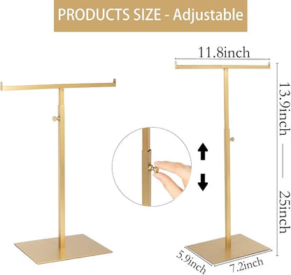 Purse Display Stand Jewelry Towers 2 Packs Stainless Steel Bag Stand Tabletop - Image 4