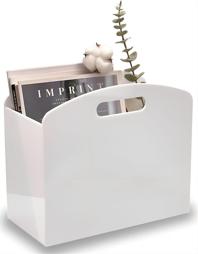 White Magazine Holder by Meicloud