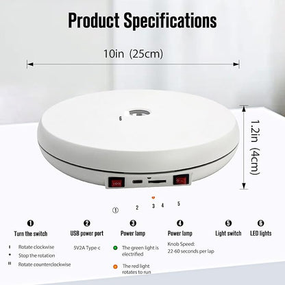 JAYEGT Motorized Rotating Display Stand - Image 5