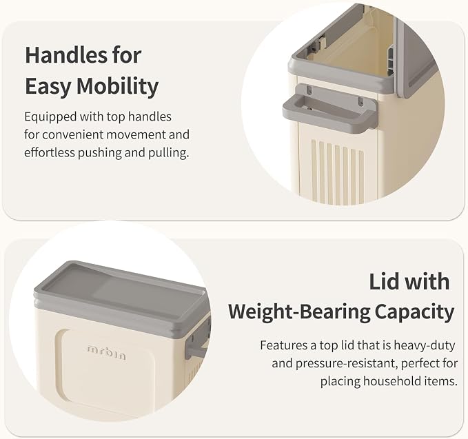 Mrbin Slim Plastic Storage Bins - Image 5