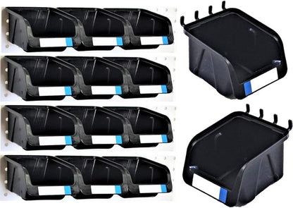 WallPeg 12 Black PEGBOARD Bins - Image 4