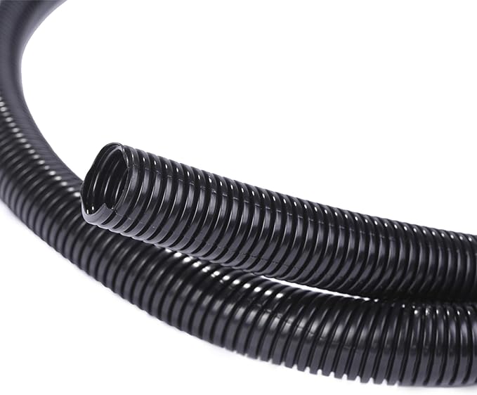 Alex Tech 25ft - 1/2 inch Split Wire Loom Tubing - Black by AlexTech