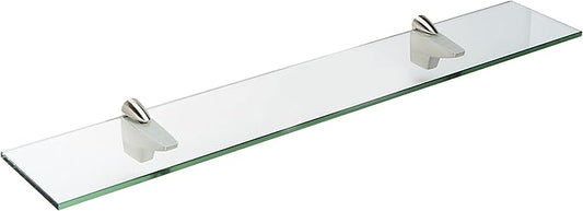 Spancraft Glass Falcon Glass Shelf, Brushed Steel, 4.75 x 30 by Spancraft