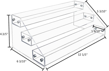 PMMASTO Tiered Spice Rack, Seasoning Organizer, Kitchen Organization and Storage - Image 3