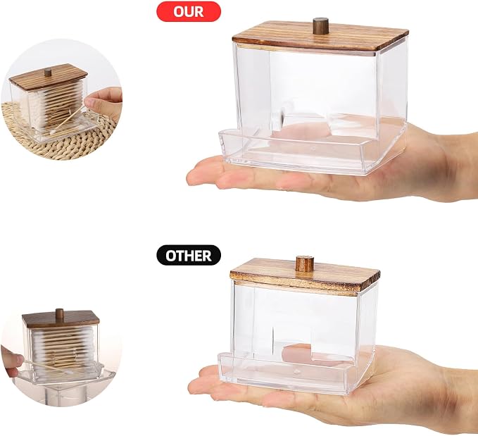 Tbestmax 10oz Qtip Holder Dispenser - Image 2