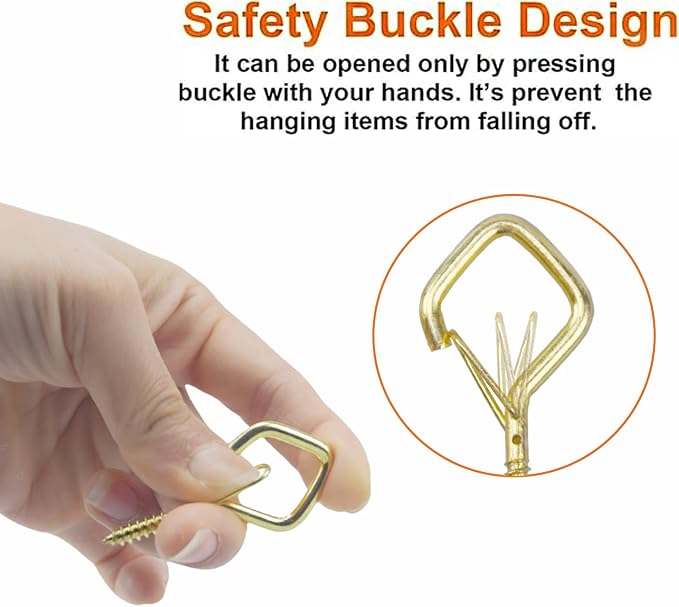 20PCS Eye Screw Hooks for Hanging Heavy Duty - Image 4