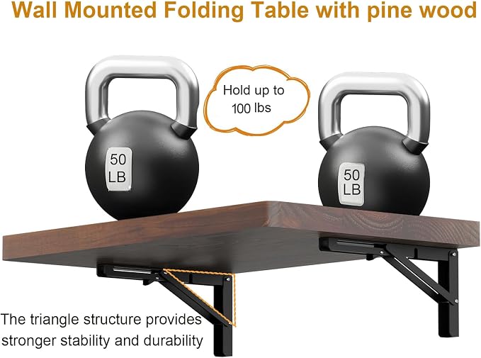 IAE Wall Mounted Folding Table - Image 4