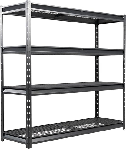 The Atlas 77” Ultra Wide 4-Tier Metal Garage Shelving 10, 000 lbs Capacity by Shuntong