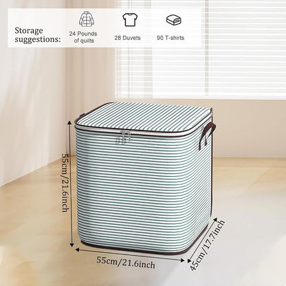 Clothes Storage Bins, 140L Foldable Blanket Storage Bags, Closet Organizers and - Image 4