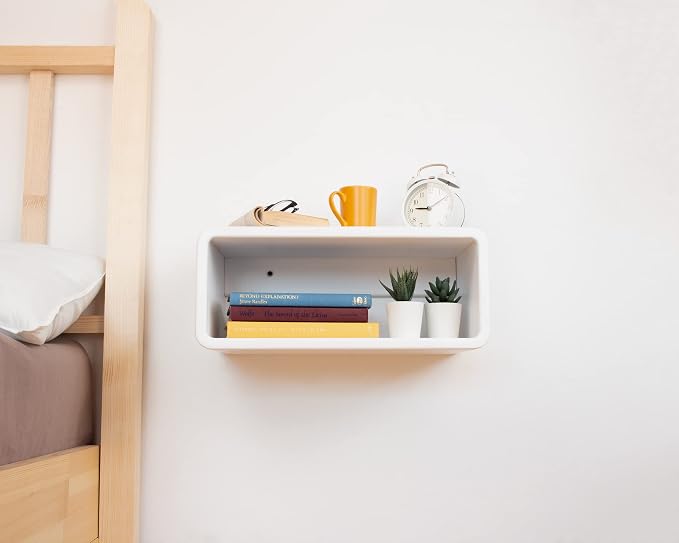 Floating Nightstand Wooden, Bedside Table, Nightstand Shelf, Wall Mounted - Image 5