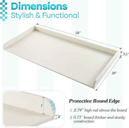 Kaboon Washer Dryer Countertop 58" x 28" Extra Large Version, Melamine - Image 3