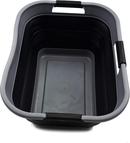 SAMMART 30L Collapsible Plastic Laundry Basket by SAMMART
