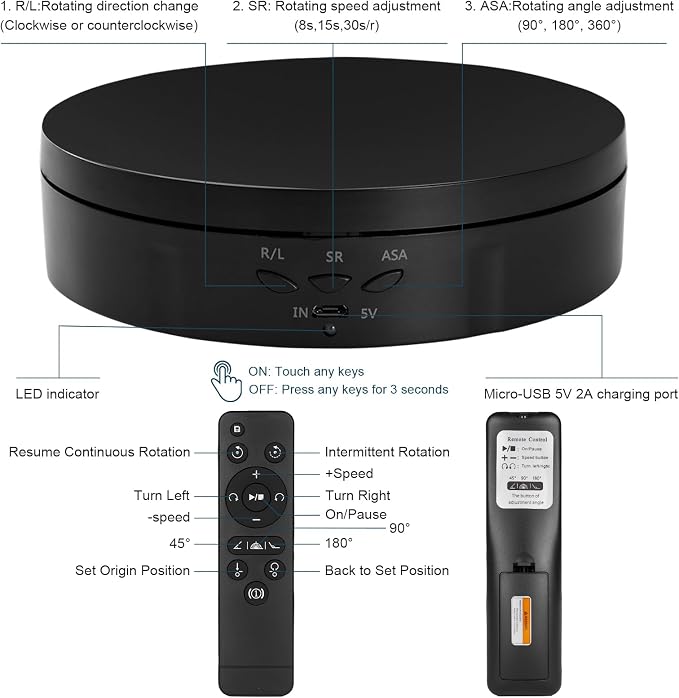22 lbs Motorized Rotating Display Stand - Image 5