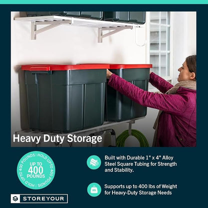 StoreYourBoard Heavy Duty Garage Shelf Wall Mount 1ft x 4ft – Wall-Mounted - Image 4