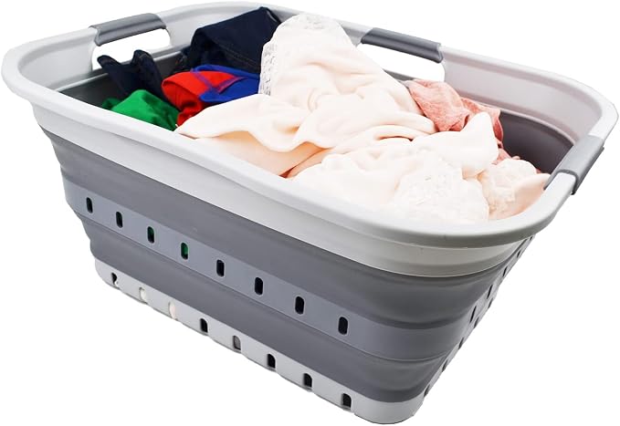SAMMART 42L Collapsible Plastic Laundry Basket - Image 6