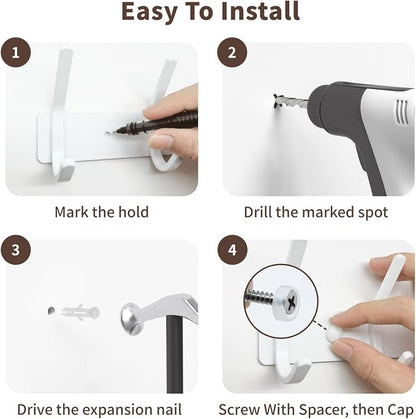Coat Rack Wall Mount Hooks - Image 7