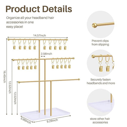 POVETIRE Headband Holder Stand Storage - Image 2