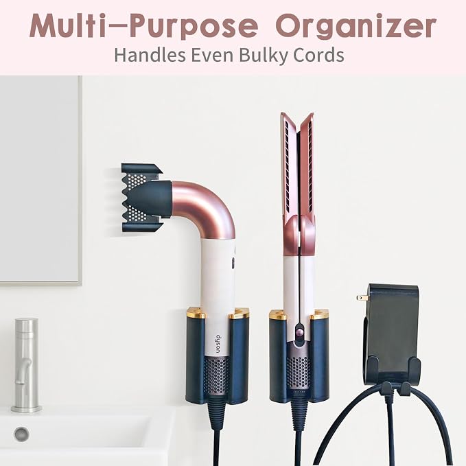 Curling Iron Holder Wall Mount, Premium Organizer - Image 2