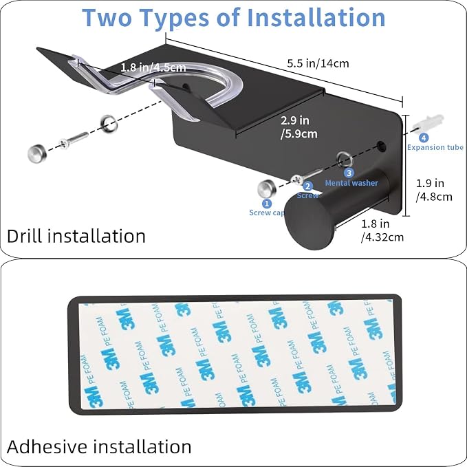 Hair Dryer Holder Stainless Steel, Blow Dryer Holder Self Adhesive, Dyson Hair - Image 5