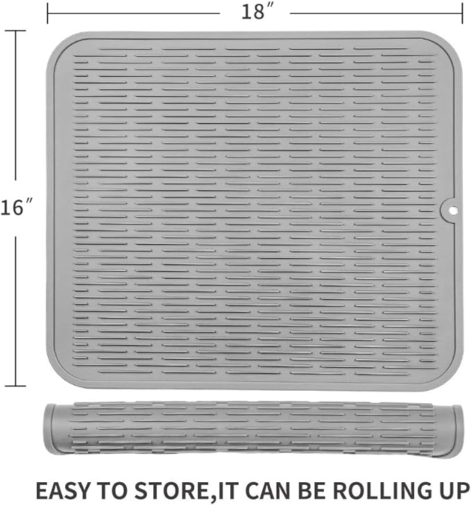 Silicone Dish Drying Mat for Multiple Usage, Easy clean, Eco-friendly, - Image 2