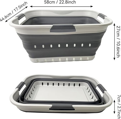 SAMMART 42L Collapsible Plastic Laundry Basket - Image 5