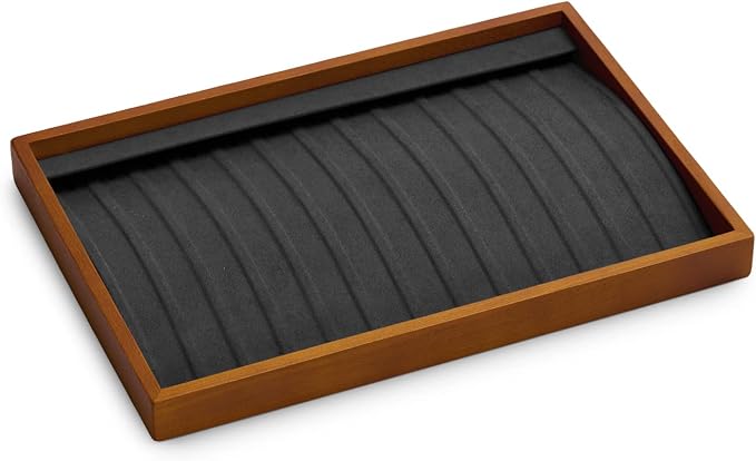 Oirlv Wood 13 Grids Necklace/Bracelet/Pendant Display Tray Jewelry Drawer by Oirlv