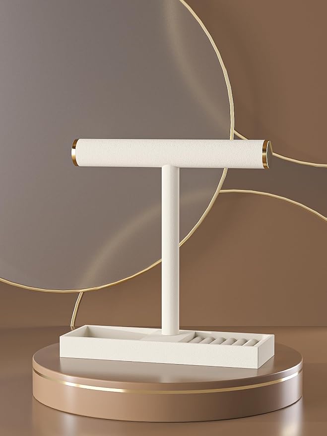 Bracelet and Necklace Holder, Velvet Jewelry Necklace Display Organizer Stand - Image 5