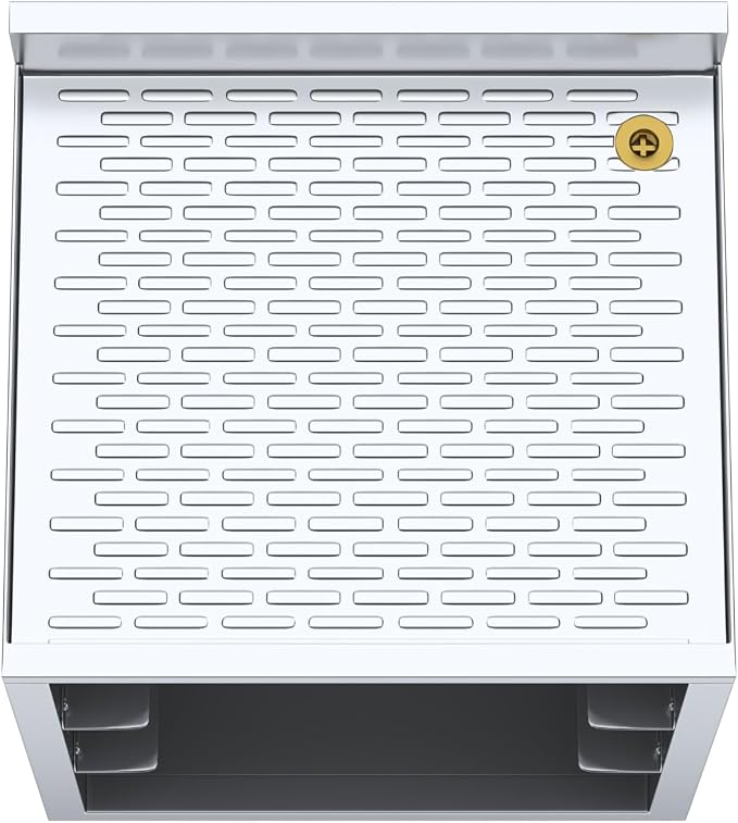 AmGood 22-1/2 in. x 24 in. x 30 in Stainless Steel Glass Rack Storage Cabinet - Image 5
