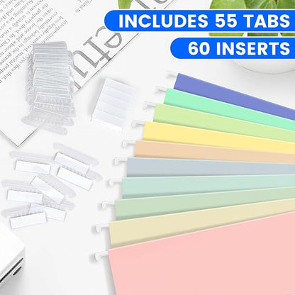 50-Pack Morandi Hanging File Folders, Letter Size - Image 3