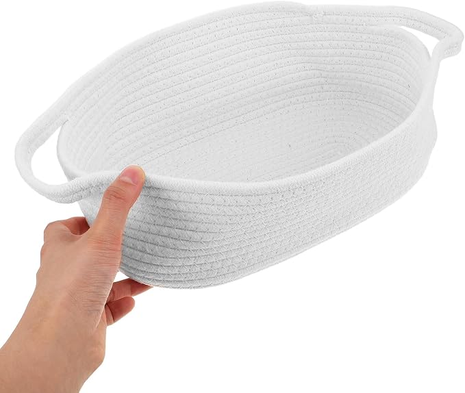 BESPORTBLE 2pcs Small Woven Cotton Rope Baskets - Image 4
