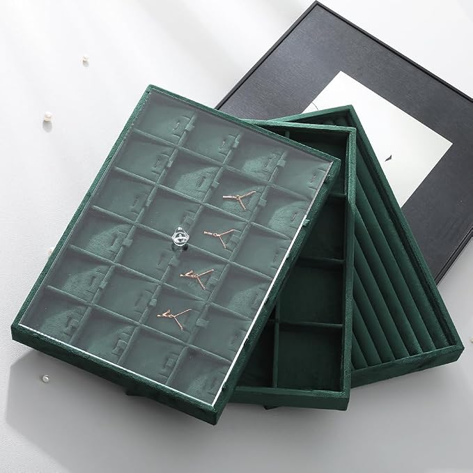 Acrylic Stackable Cover For Most 9.46" D x 13.79" W x 1.18" H Inch Jewelry Trays - Image 7