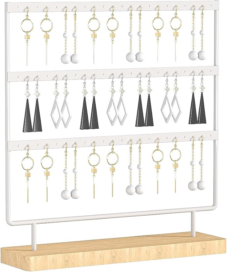 Earring Holder Organizer, Pierced Large Earrings Display Stand by Ausalivan