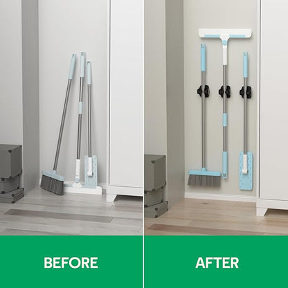 reliahom 5 Pack Broom Holder Wall Mount Mop Grippers No Drilling Self Adhesive - Image 7