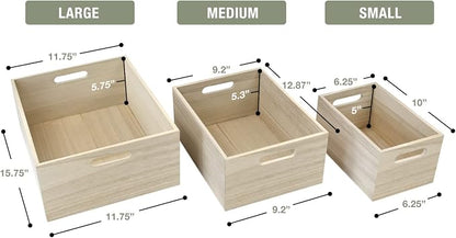 Sorbus Unfinished Wood Crates - Image 7