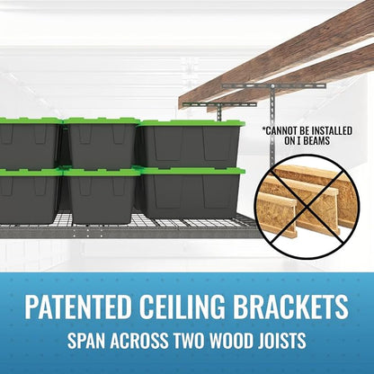 2-Pack 4 x 8 MonsterRax Overhead Garage Storage Rack, Ceiling Racks - Image 7