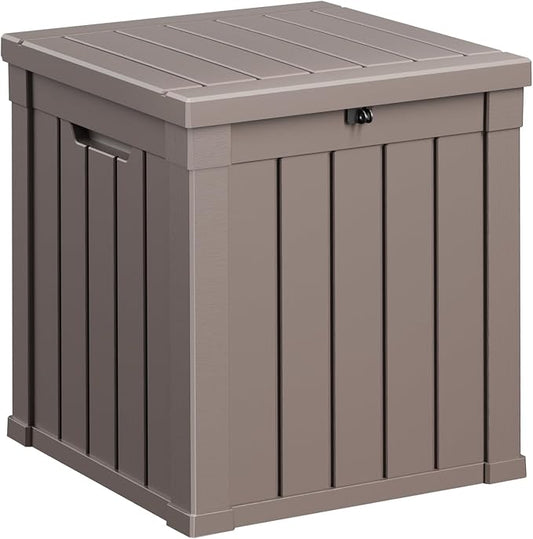 40 Gallon Resin Deck Box, Lockable Patio Outdoor Storage Box by OutdoorLivingPerfected
