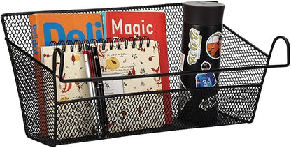 2 pcs Hanging metal mesh bedside storage basket， student dormitory bed storage - Image 5