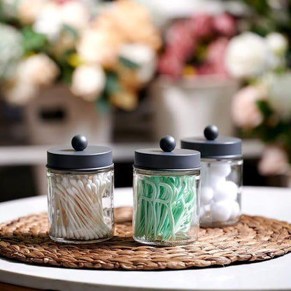 Amolliar Apothecary Jars Bathroom Storage Organizer - Image 4