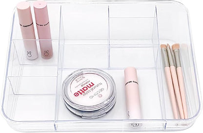 SUNFICON Makeup Tray Organizer Cosmetic Display Case Office Stationery Storage - Image 5