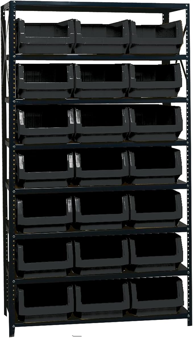 Quantum Storage Systems MSU-532BK Solid Heavy Duty 8 Shelves 21 MAGNUM Black by QuantumStorageSystems