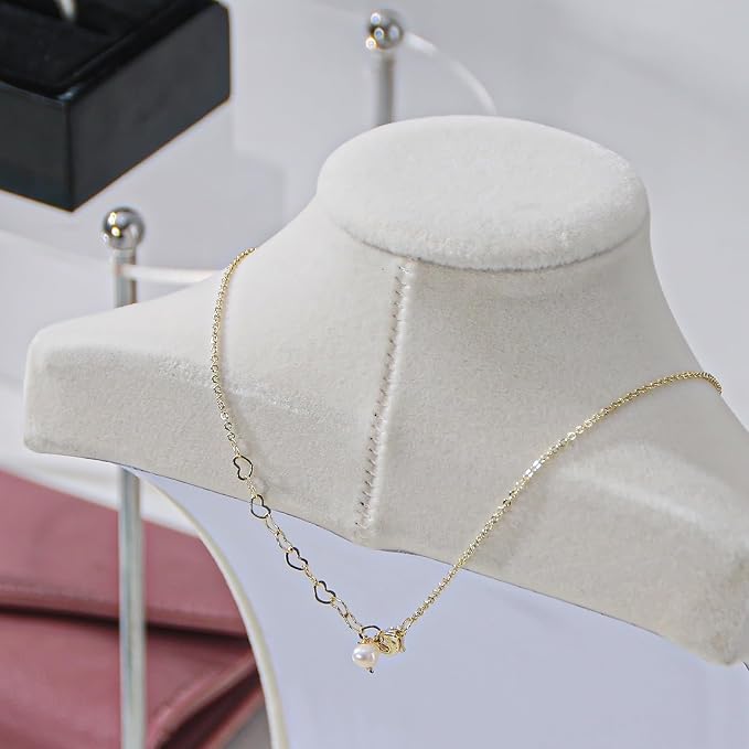 Necklace Bust Display Stand, Jewelry Necklace Organizer Rack - Image 3
