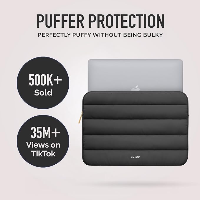 Vandel The Original Puffy Laptop Sleeve Case, 13-14 inch Laptop Sleeve Bag - Image 2