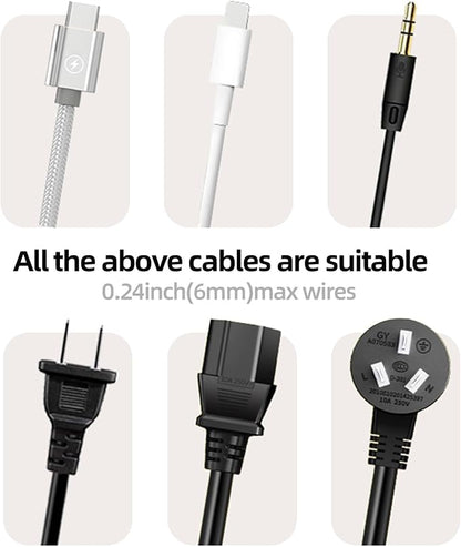 11PCS Cable Management Cord Holder Organizer, Magnetic Cable Clips Adhesive - Image 9