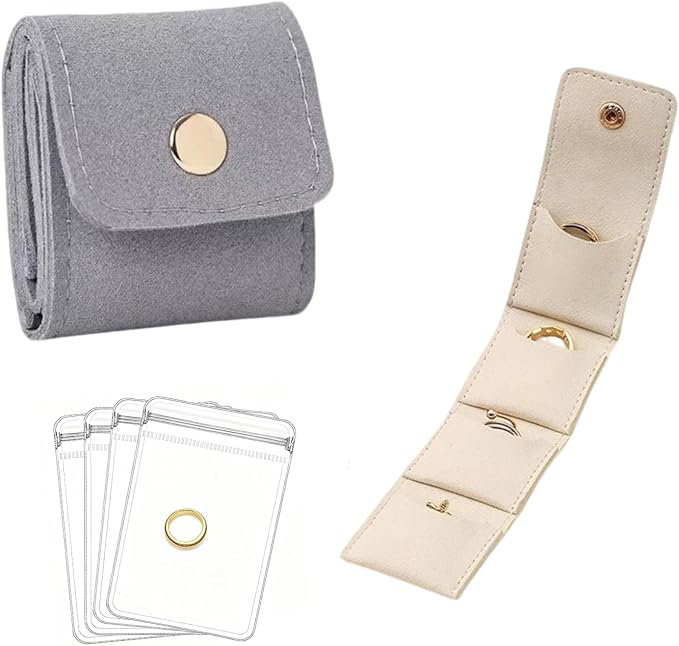 Mini Travel Jewelry Bag, Mini Jewelry Pouch, Protable travel Jewelry Storage by Unknown
