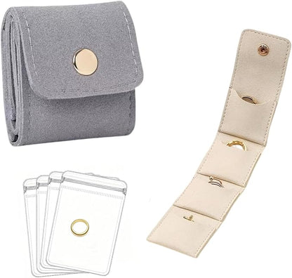 Mini Travel Jewelry Bag, Mini Jewelry Pouch, Protable travel Jewelry Storage by Unknown