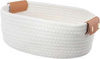 Portable Woven Cotton Rope Storage Bin - Image 7
